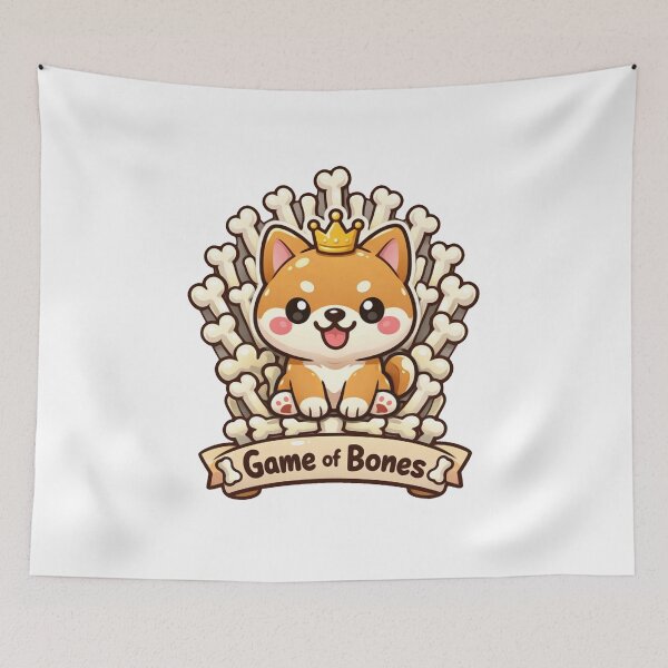 Item preview, Game of Bones Kawaii Vector Dog Parody designed and sold by SketchOnScreen.