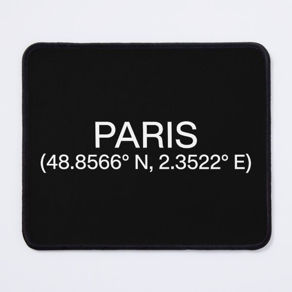 Item preview, Paris Coordinates Minimalist Design – France Travel & Lifestyle Motif designed and sold by Fuechse.