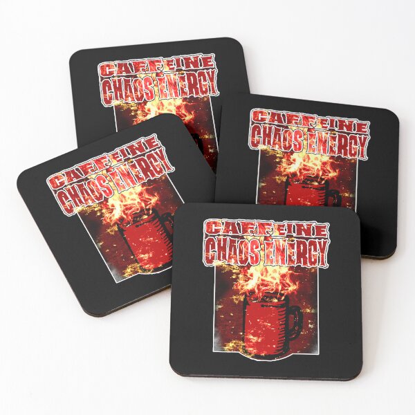 Item preview, Caffeine Chaos Energy – Fiery Coffee Lover Shirt designed and sold by AreKreative.
