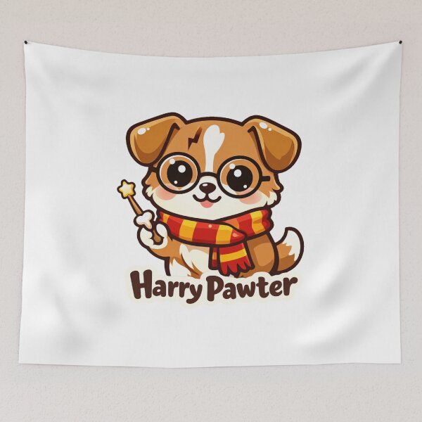 Item preview, Harry Pawter Kawaii Vector Dog Parody designed and sold by SketchOnScreen.
