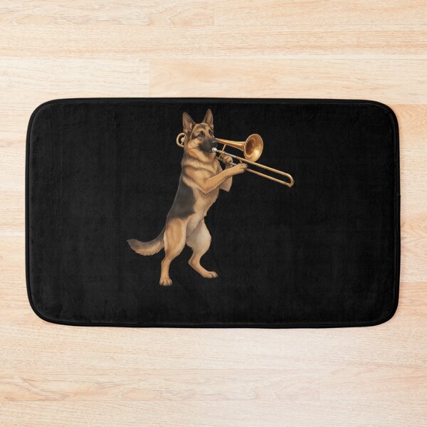 Item preview, German Shepherd Playing Trombone Player Trombonist Dog Lover designed and sold by DoodleTortle.