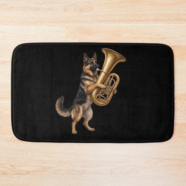 Item preview, German Shepherd Playing Tuba Player Tubaist Dog Lover designed and sold by DoodleTortle.