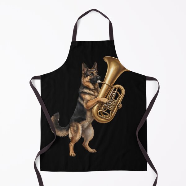 Item preview, German Shepherd Playing Tuba Player Tubaist Dog Lover designed and sold by DoodleTortle.