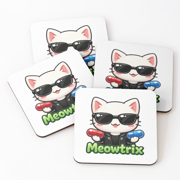 Item preview, Meowtrix Kawaii Vector Cat Parody designed and sold by SketchOnScreen.