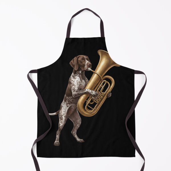 Item preview, German Shorthaired Pointer Playing Tuba Player Tubaist Dog Lover designed and sold by DoodleTortle.