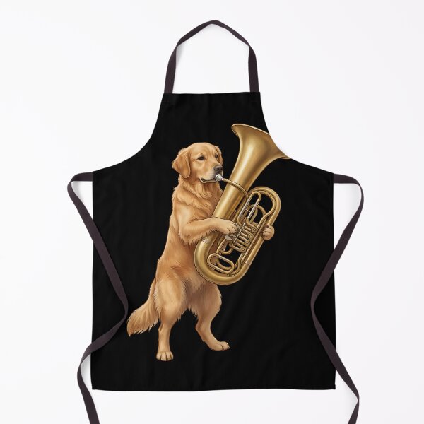 Item preview, Golden Retriever Playing Tuba Player Tubaist Dog Lover designed and sold by DoodleTortle.