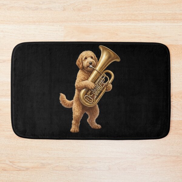 Item preview, Goldendoodle Playing Tuba Player Tubaist Dog Lover designed and sold by DoodleTortle.