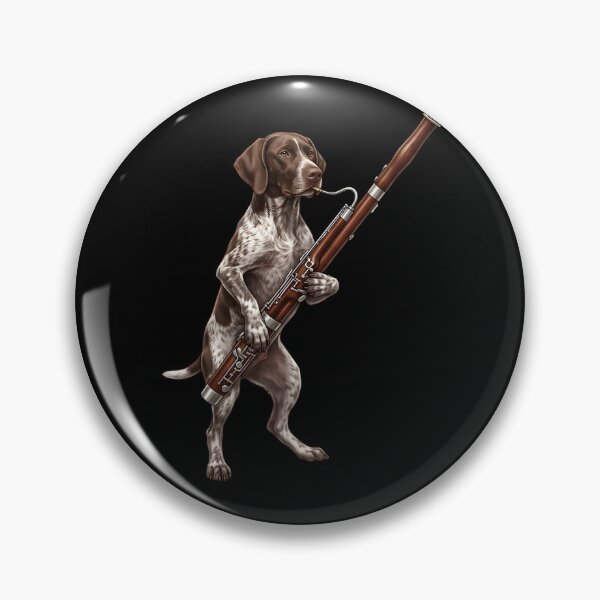 Item preview, German Shorthaired Pointer Playing Bassoon Player Bassoonist Dog Lover designed and sold by TerryConnells.