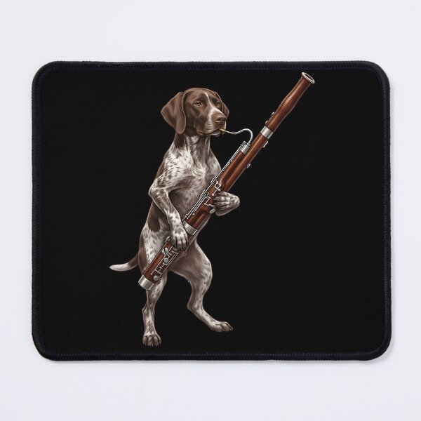 Item preview, German Shorthaired Pointer Playing Bassoon Player Bassoonist Dog Lover designed and sold by TerryConnells.