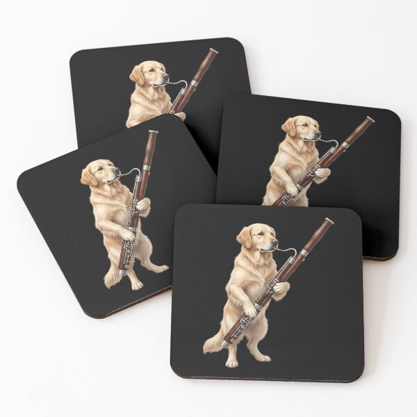 Item preview, Golden Retriever Playing Bassoon Player Bassoonist Dog Lover designed and sold by TerryConnells.