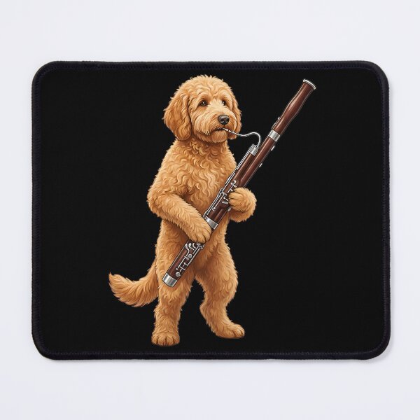 Item preview, Goldendoodle Playing Bassoon Player Bassoonist Dog Lover designed and sold by TerryConnells.