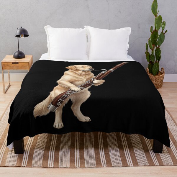 Item preview, Golden Retriever Playing Bassoon Player Bassoonist Dog Lover designed and sold by TerryConnells.