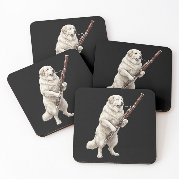 Item preview, Great Pyrenees Playing Bassoon Player Bassoonist Dog Lover designed and sold by TerryConnells.
