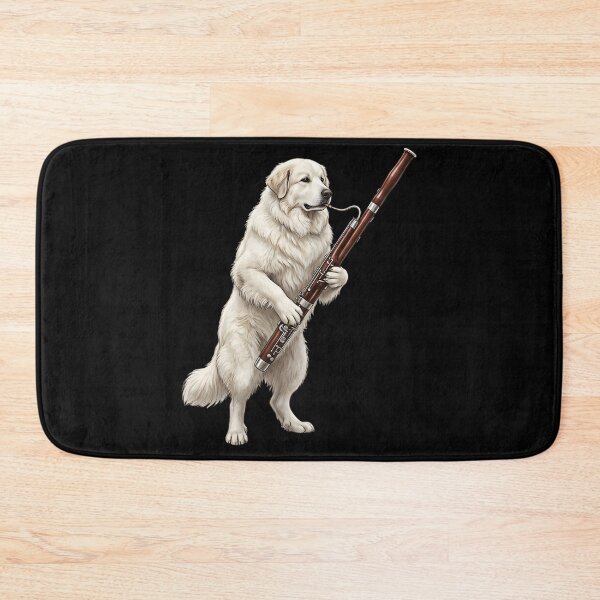 Item preview, Great Pyrenees Playing Bassoon Player Bassoonist Dog Lover designed and sold by TerryConnells.