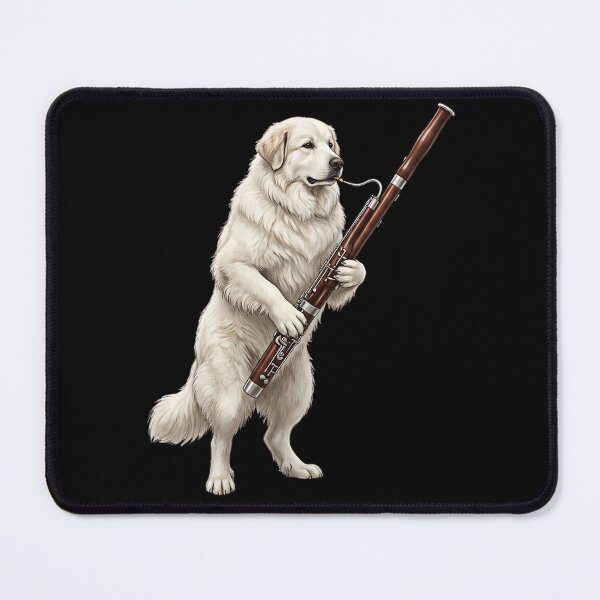 Item preview, Great Pyrenees Playing Bassoon Player Bassoonist Dog Lover designed and sold by TerryConnells.