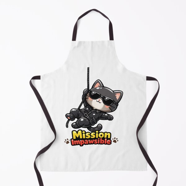 Item preview, Mission Impawsible Kawaii Vector Cat Parody designed and sold by SketchOnScreen.
