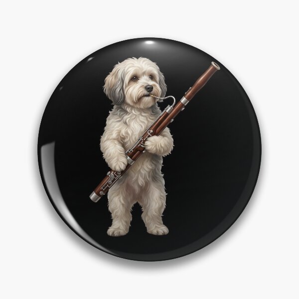 Item preview, Havanese Playing Bassoon Player Bassoonist Dog Lover designed and sold by TerryConnells.