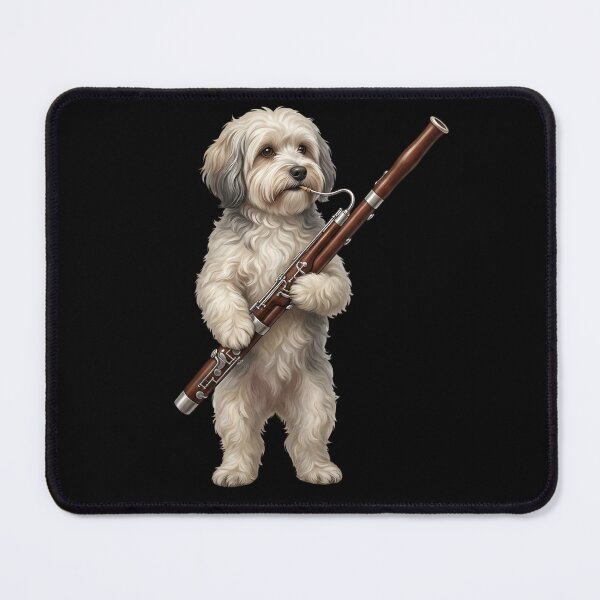 Item preview, Havanese Playing Bassoon Player Bassoonist Dog Lover designed and sold by TerryConnells.