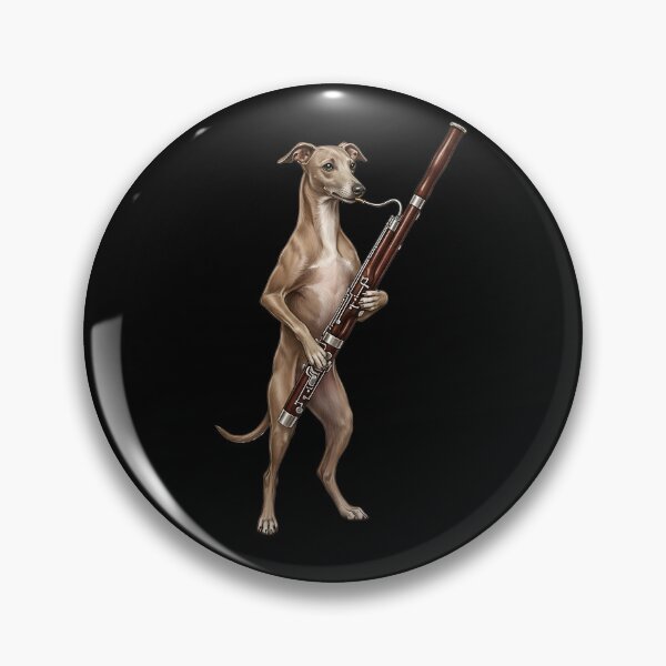 Item preview, Italian Greyhound Playing Bassoon Player Bassoonist Dog Lover designed and sold by TerryConnells.