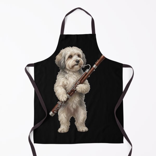Item preview, Havanese Playing Bassoon Player Bassoonist Dog Lover designed and sold by TerryConnells.