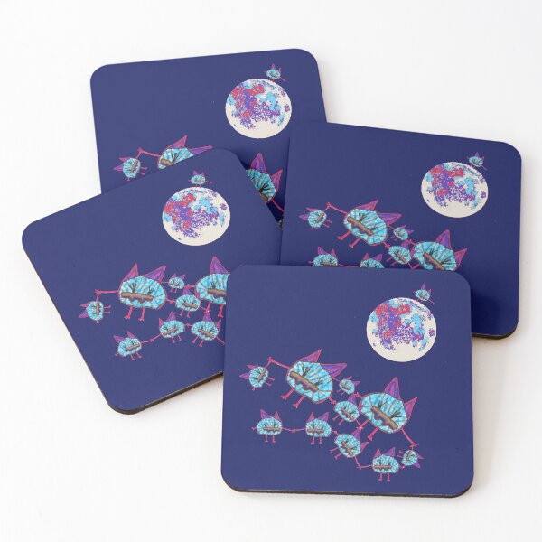 Item preview, Flying Microbes Illustration designed and sold by nimbfeja.