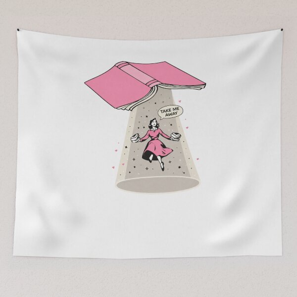 Item preview, Take Me Away – Flying Book Escape designed and sold by krystalRomanart.