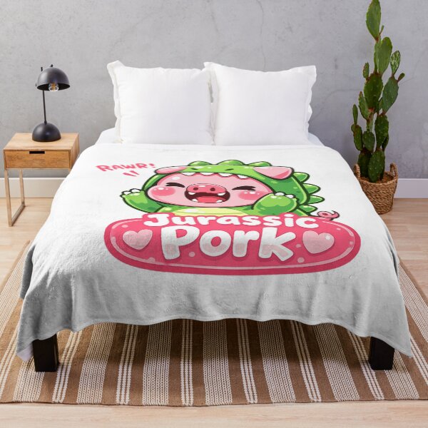 Item preview, Jurassic Pork Kawaii Vector Pig Parody designed and sold by SketchOnScreen.