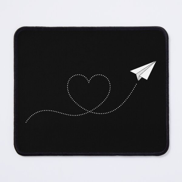 Item preview, Minimalist Paper Airplane Heart – Travel Love & Wanderlust Design designed and sold by Fuechse.