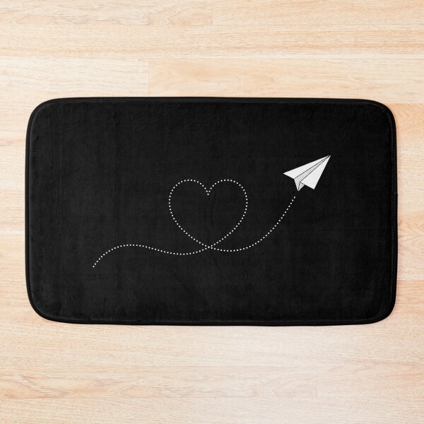 Item preview, Minimalist Paper Airplane Heart – Travel Love & Wanderlust Design designed and sold by Fuechse.