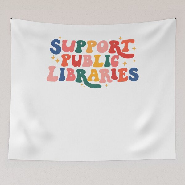 Item preview, Support Public Libraries designed and sold by krystalRomanart.
