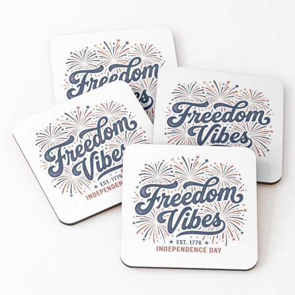 Item preview, Freedom Vibes – Modern 4th of July Fireworks Design designed and sold by relso.