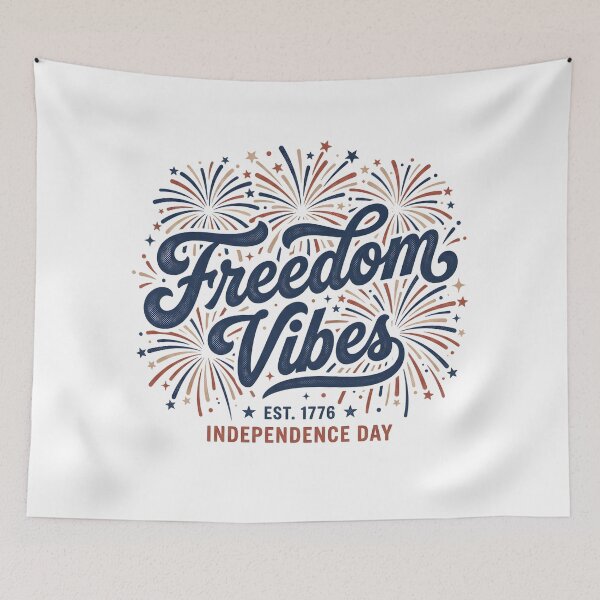 Item preview, Freedom Vibes – Modern 4th of July Fireworks Design designed and sold by relso.
