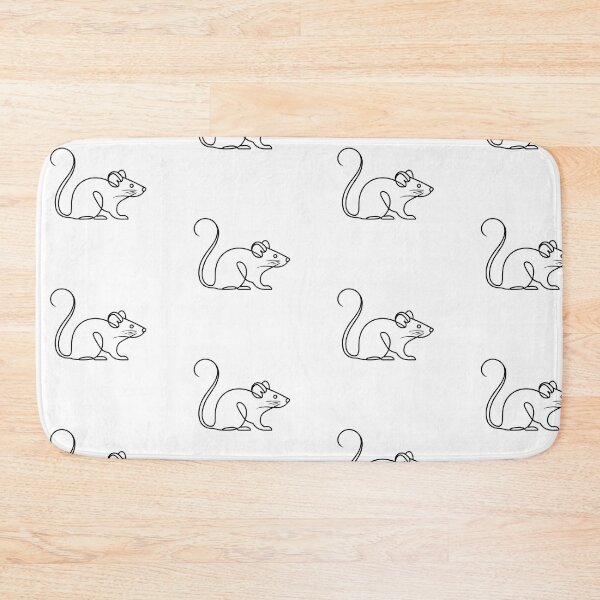 Item preview, Human friend, mouse, silhouette, white, black, minimalistic design designed and sold by wizard-work.