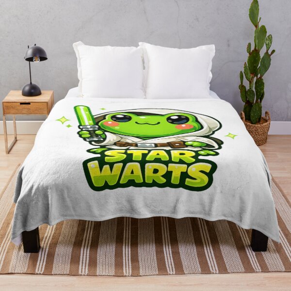 Item preview, Star Warts Kawaii Vector Frog Jedi Parody designed and sold by SketchOnScreen.