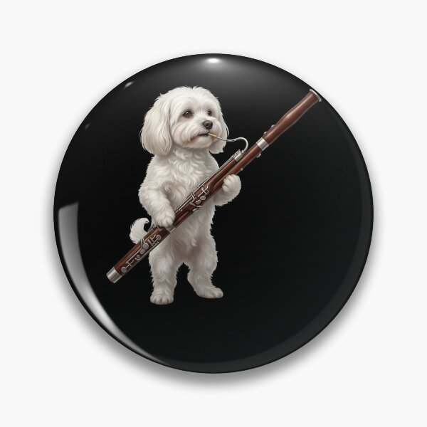 Item preview, Maltese Playing Bassoon Player Bassoonist Dog Lover designed and sold by TerryConnells.