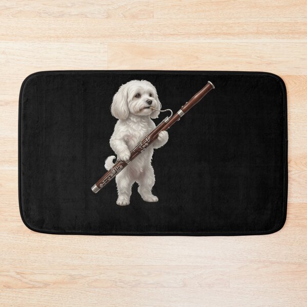 Item preview, Maltese Playing Bassoon Player Bassoonist Dog Lover designed and sold by TerryConnells.