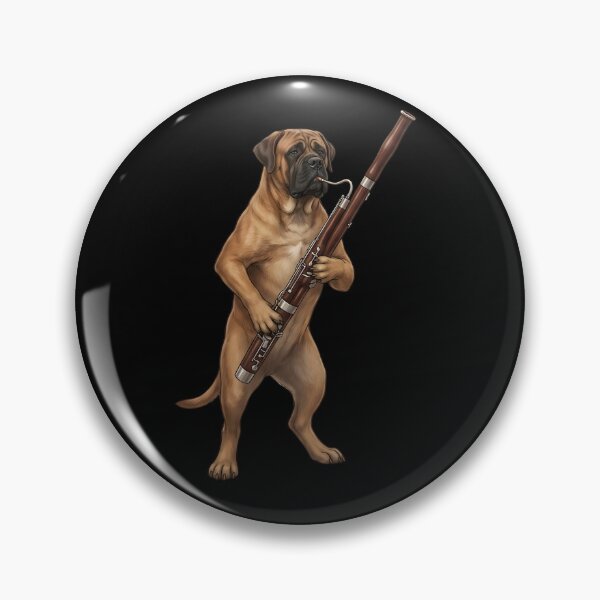 Item preview, Mastiff Playing Bassoon Player Bassoonist Dog Lover designed and sold by TerryConnells.