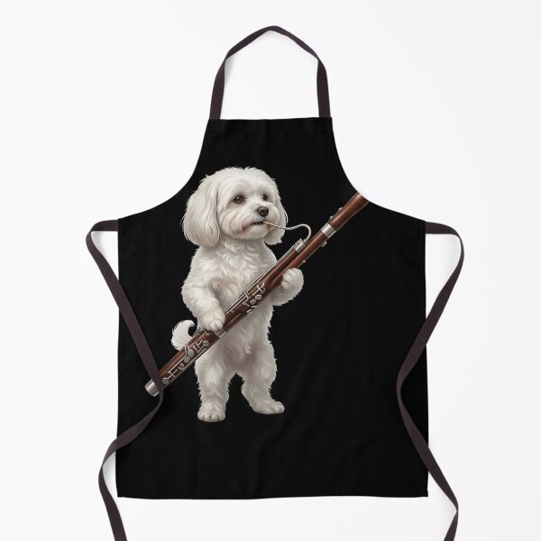 Item preview, Maltese Playing Bassoon Player Bassoonist Dog Lover designed and sold by TerryConnells.