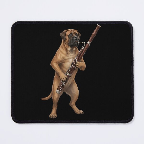 Item preview, Mastiff Playing Bassoon Player Bassoonist Dog Lover designed and sold by TerryConnells.