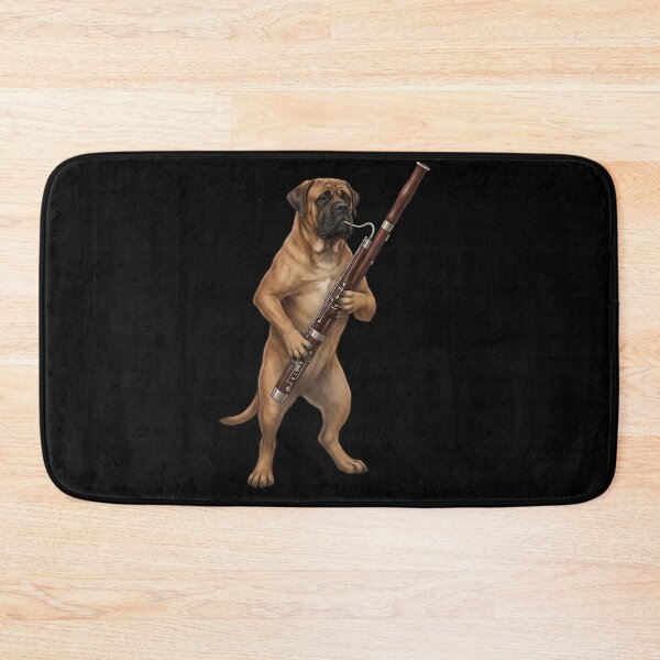 Item preview, Mastiff Playing Bassoon Player Bassoonist Dog Lover designed and sold by TerryConnells.