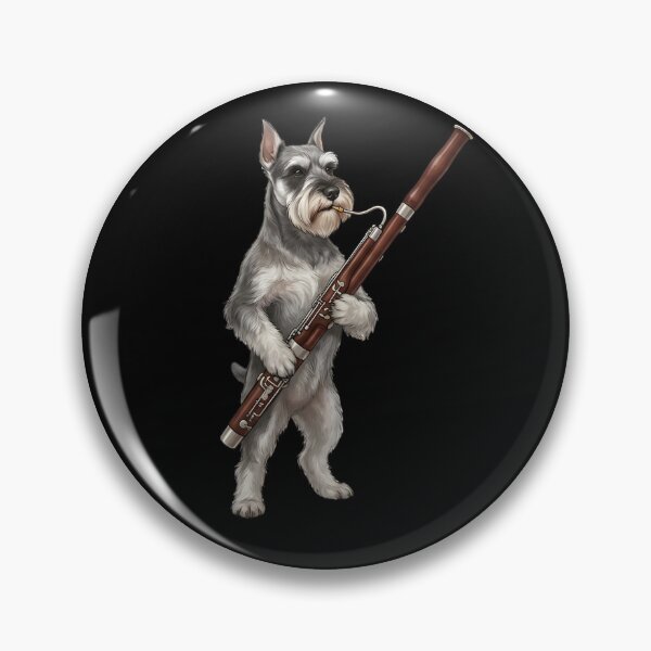Item preview, Miniature Schnauzer Playing Bassoon Player Bassoonist Dog Lover designed and sold by TerryConnells.