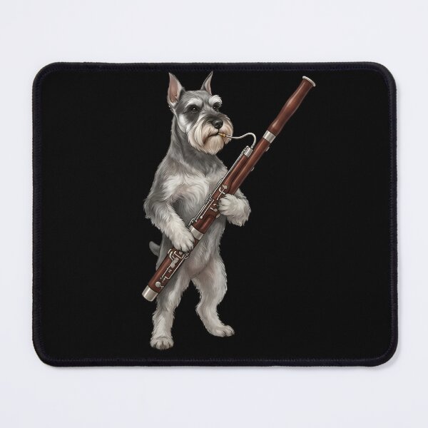 Item preview, Miniature Schnauzer Playing Bassoon Player Bassoonist Dog Lover designed and sold by TerryConnells.