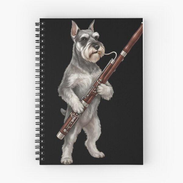 Item preview, Miniature Schnauzer Playing Bassoon Player Bassoonist Dog Lover designed and sold by TerryConnells.