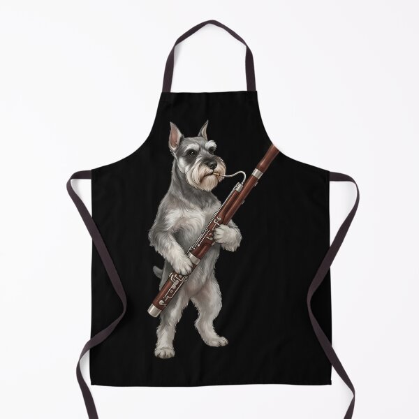 Item preview, Miniature Schnauzer Playing Bassoon Player Bassoonist Dog Lover designed and sold by TerryConnells.
