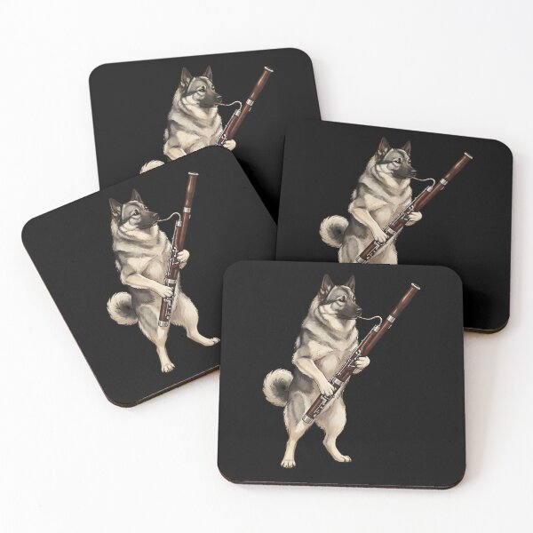 Item preview, Norwegian Elkhound Playing Bassoon Player Bassoonist Dog Lover designed and sold by TerryConnells.