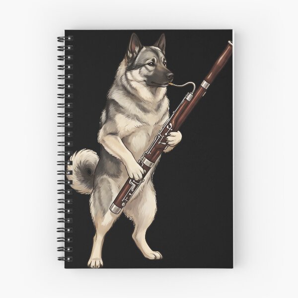 Item preview, Norwegian Elkhound Playing Bassoon Player Bassoonist Dog Lover designed and sold by TerryConnells.