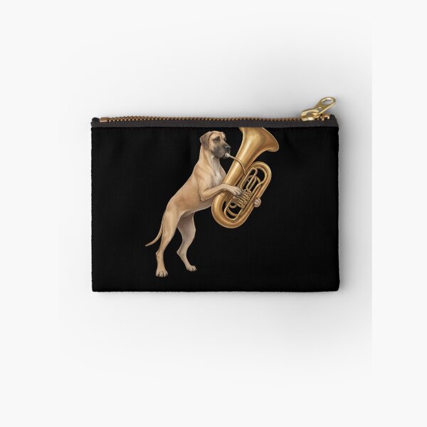 Item preview, Great Dane Playing Tuba Player Tubaist Dog Lover designed and sold by DoodleTortle.