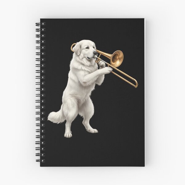 Item preview, Great Pyrenees Playing Trombone Player Trombonist Dog Lover designed and sold by DoodleTortle.