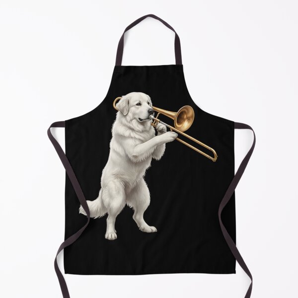 Item preview, Great Pyrenees Playing Trombone Player Trombonist Dog Lover designed and sold by DoodleTortle.