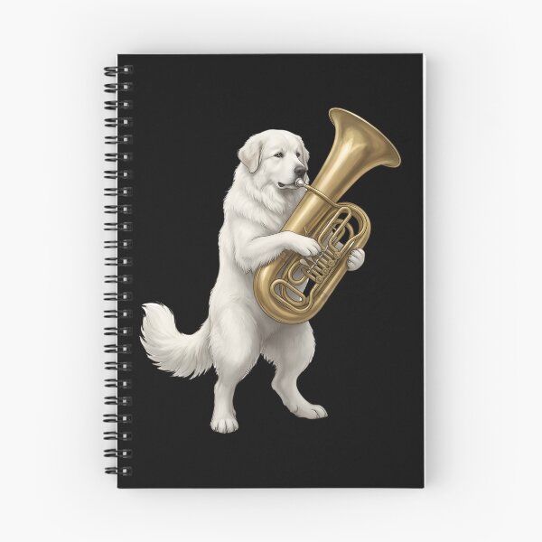 Item preview, Great Pyrenees Playing Tuba Player Tubaist Dog Lover designed and sold by DoodleTortle.